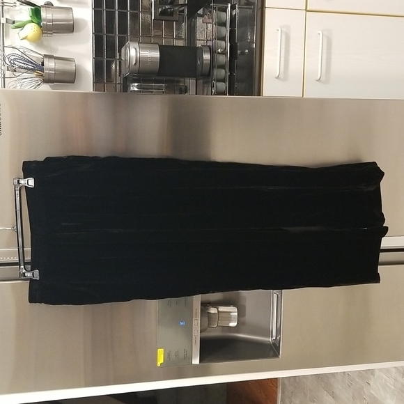 💕ELIE TAHARI💕 The Veronica Velvet Wide-Leg Pants ~ Noir Black Large L NWT - Picture 11 of 16